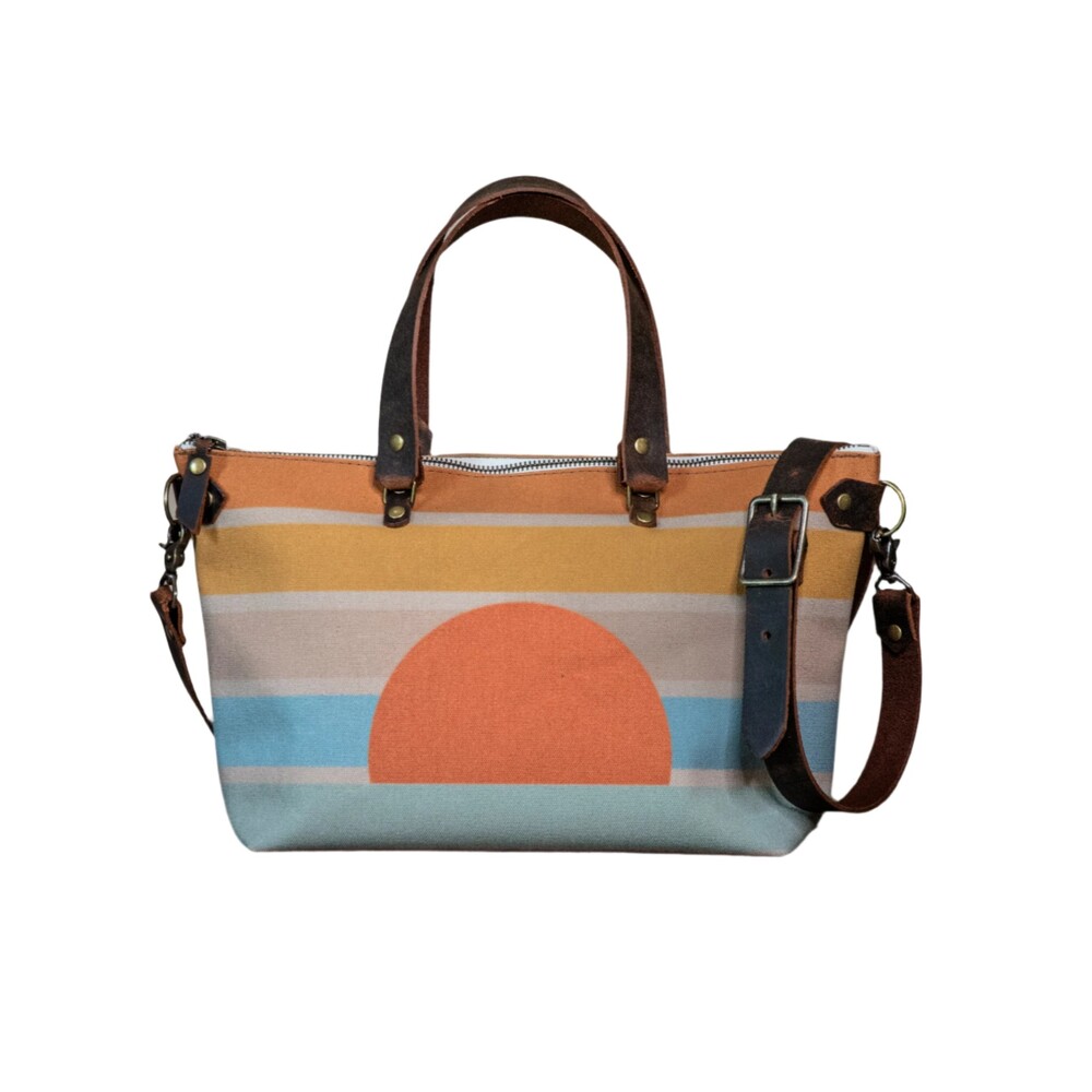 Crossbody Zipper Purse | Coastal Sunrise